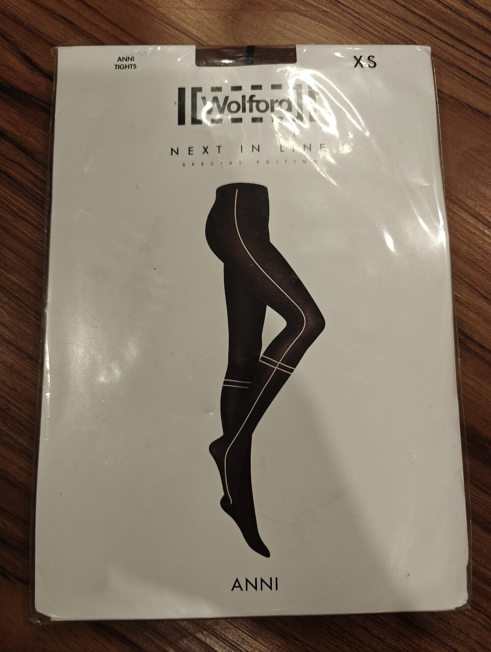 Wolford Lara Tights Ridge/Black Special Edition Size XS